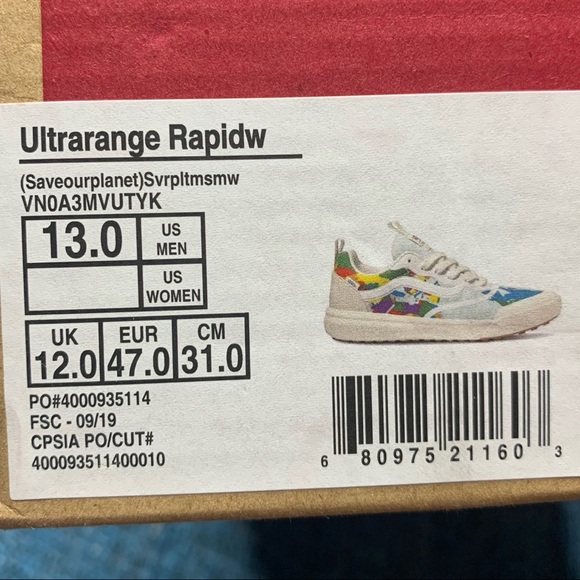 vans ultrarange save our planet